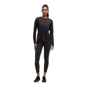 LULULEMON Ultralight Hip-Length Long Sleeve Black SIZE 8